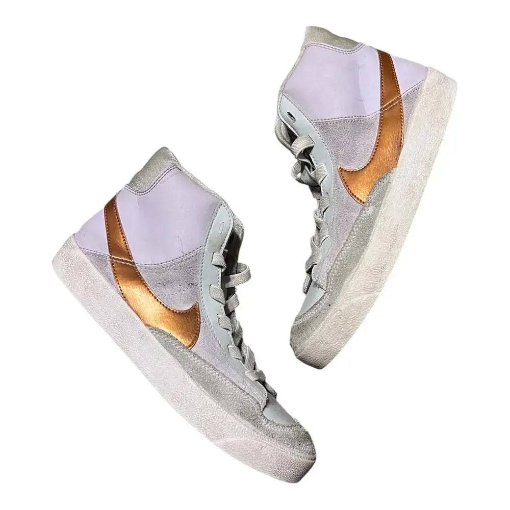 Nike Blazer Mid '77 SE Dance Big Kids Casual Sneakers Barely Grape/Metallic Copp